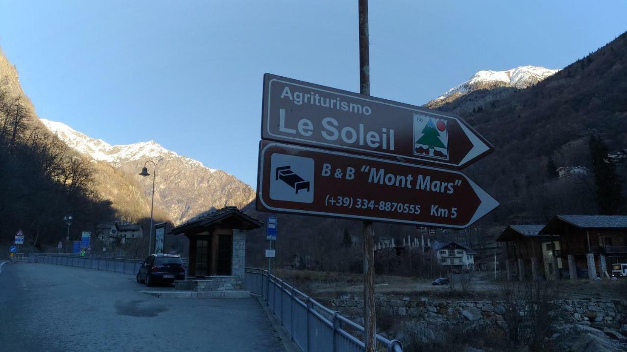 B&B Mont Mars Fontainemore Экстерьер фото